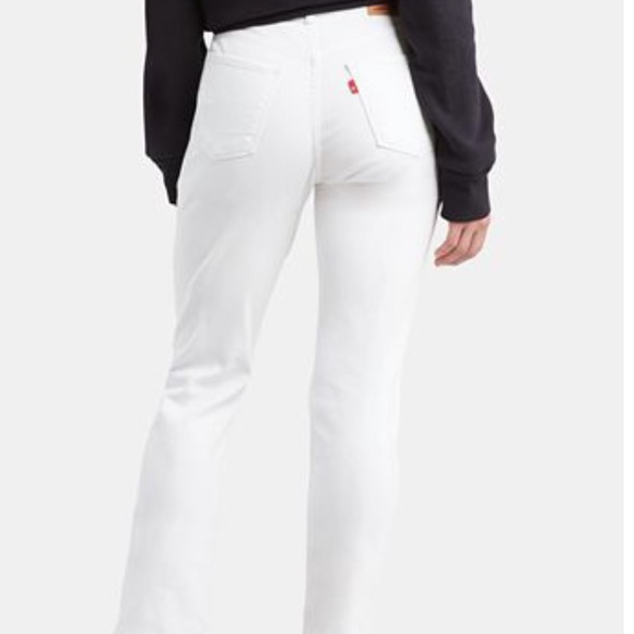 Levi’s 14 White Straight Leg Denim Jeans - Picture 2 of 10